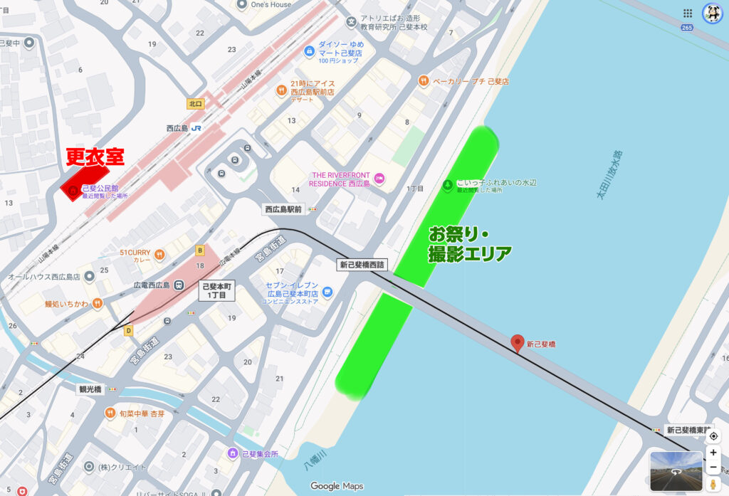 KoiKoiふれあい水辺フェスタエリアマップ